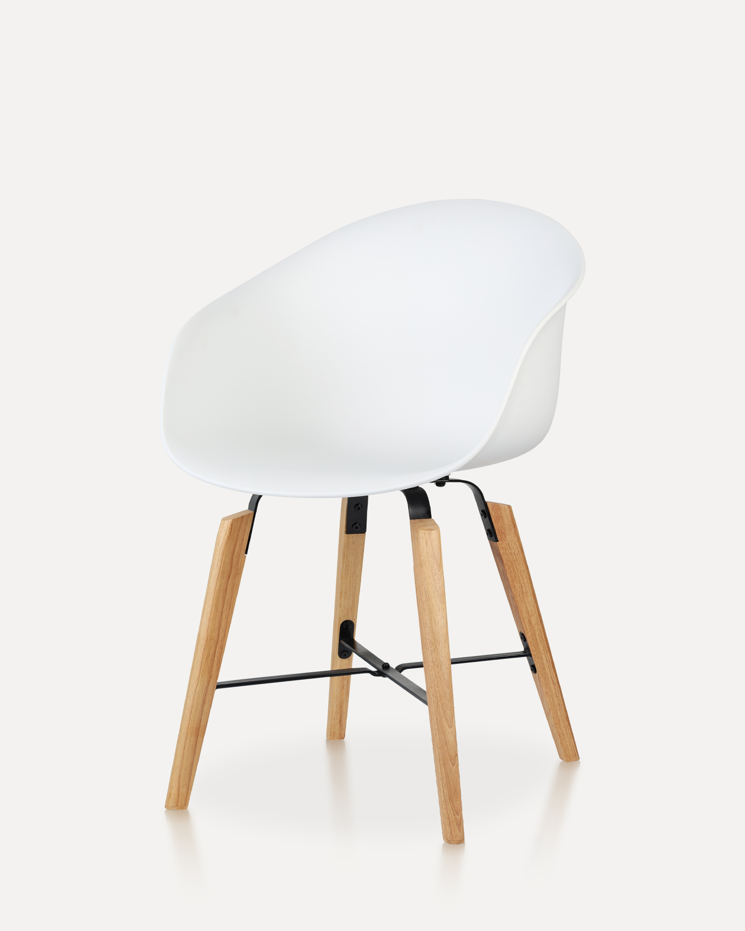 Cathaoir bhlaosc bán - le armrests